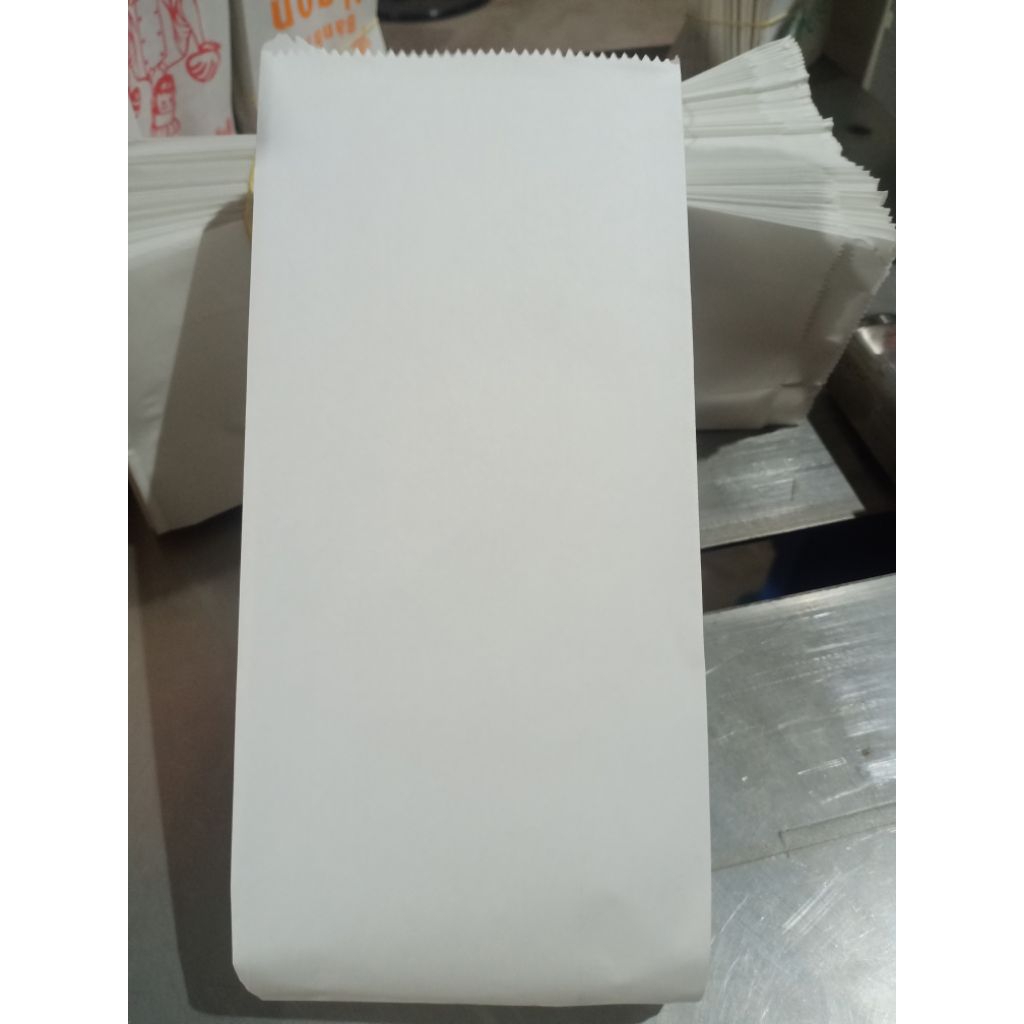 túi bánh mì trắng không in, chất liệu giấy kraft nhật, kt9*5*24cm