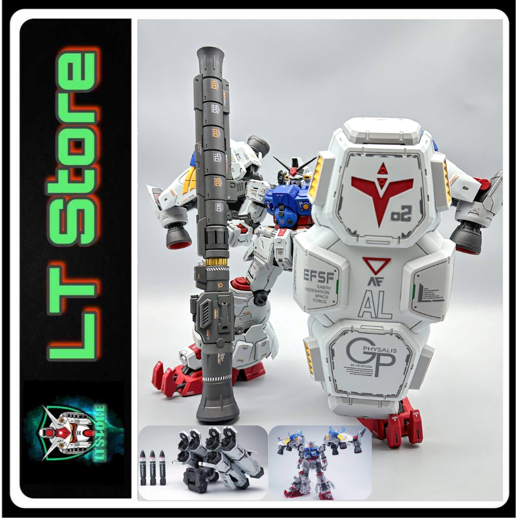 [CÓ SẴN] Mô hình lắp ráp GP02 Physalis Solomon 1/100 (Tặng kèm led Bazooka, mô tơ xoay, giáp clear, 