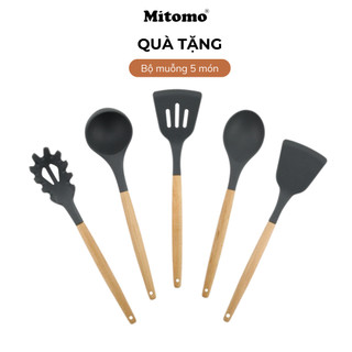  Bộ dụng cụ nấu ăn 5 món bộ muỗng Silicon chịu nhiệt cao cấp 