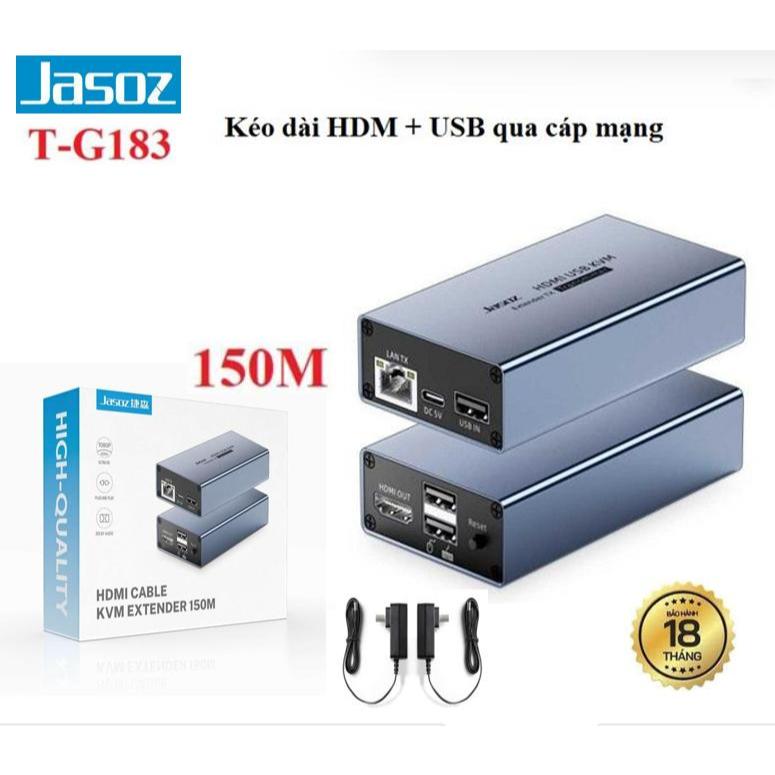 Bộ kéo dài HDMI qua Lan Cat6 + USB KVM Ugreen 70438 60323 CM291,JASOZ T-G182 T-G183,50923