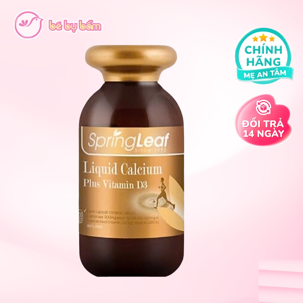 💊 Spring Leaf Calcium Plus D3 – Nhập khẩu Chính Hãng, Bổ Sung Canxi & Vitamin D3