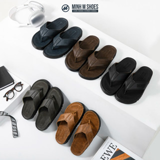 [ Kẹp Xỏ Ngón Mới ] - Dép Nam Đế Doctor Cao Su Êm Nhẹ, Da Cao Cấp, Logo HDLUXURY Thời Trang