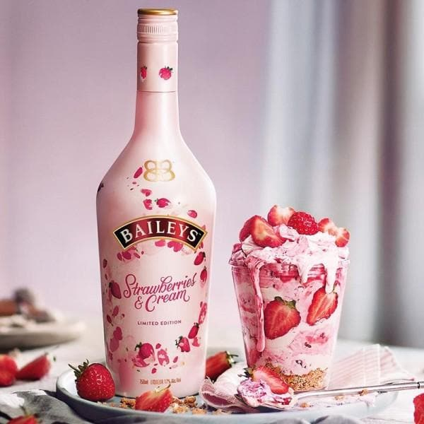 [RƯỢU SỮA] Rượu Bailey Dâu 750ml 17% - Baileys Strawberries Cream