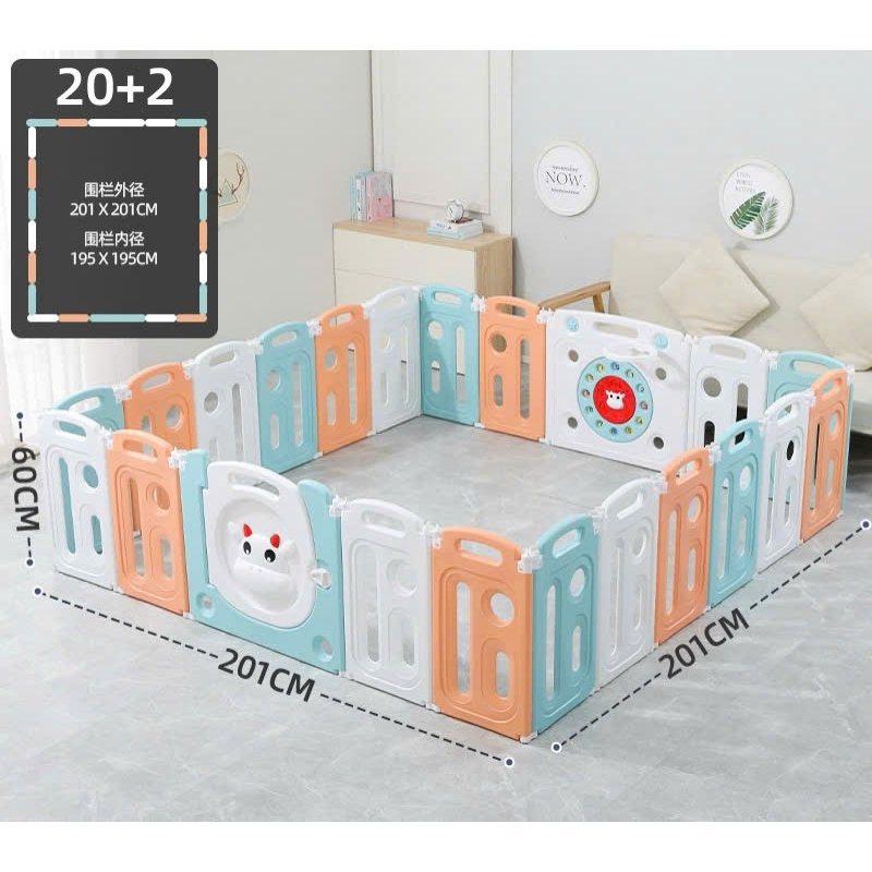 Quây cũi nhựa gấp gọn cho bé - Cũi Quây nhựa đa năng dễ dàng ghép nối | Tặng quà từ bộ 12+2