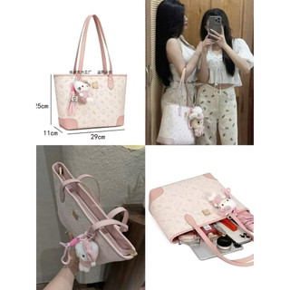  túi xách nữ túi công sở to size 40 hàng QC kitty tặng kèm gấu treo túi xách tote đi học,đi chơi đi làm 
