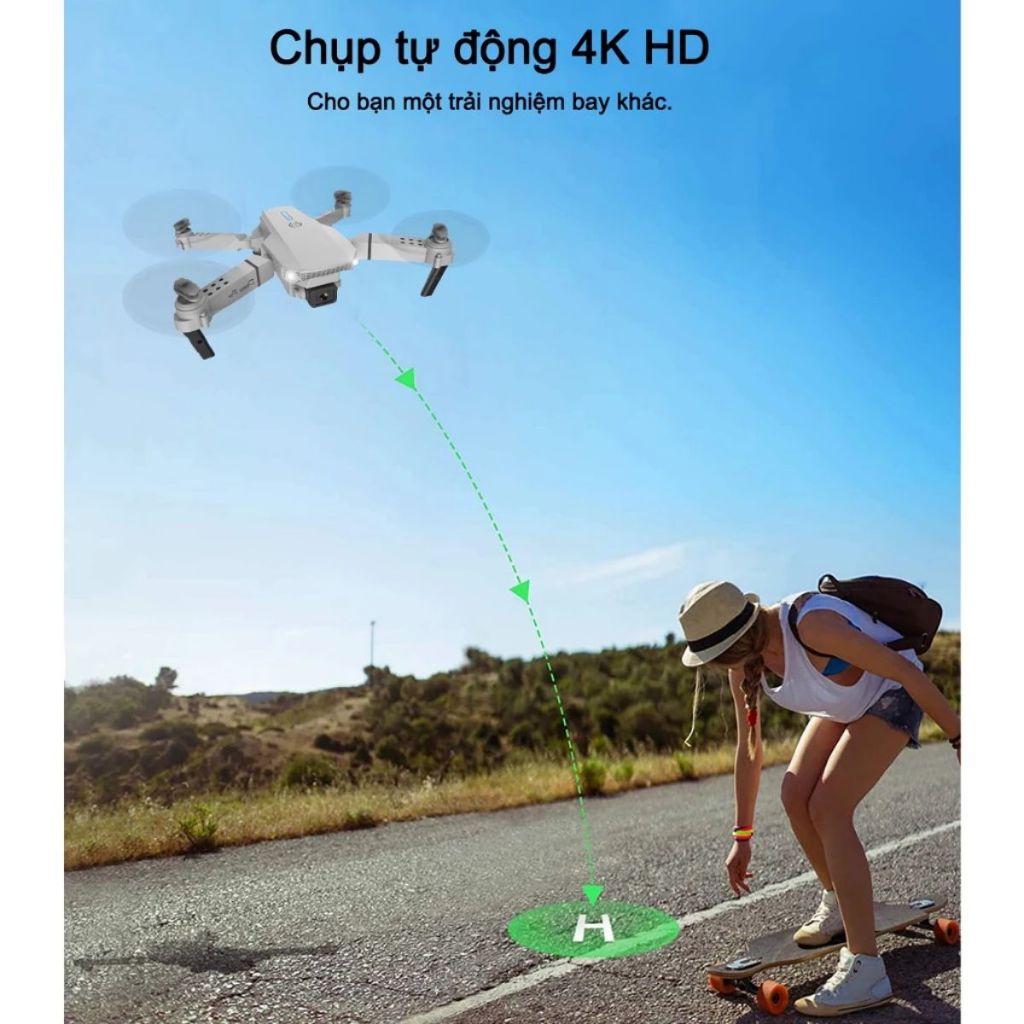 Flaycam mini giá rẻ E88 Pro Max, Máy bay điều khiển Bản nâng cấp mới nhất, Flycam siêu sáng | BigBuy360 - bigbuy360.vn