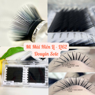  Mi mái hiên Li - L162-L120 douyin Trung Hoa Sole 3 Độ Dài dày 0.07 siêu đen mềm đủ size lẻ và mix size dụng cụ nối mi 