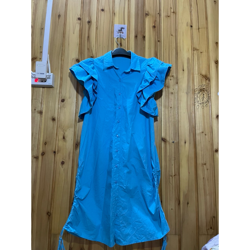 váy kiểu CCHAT m new tay 2 lớp bèo