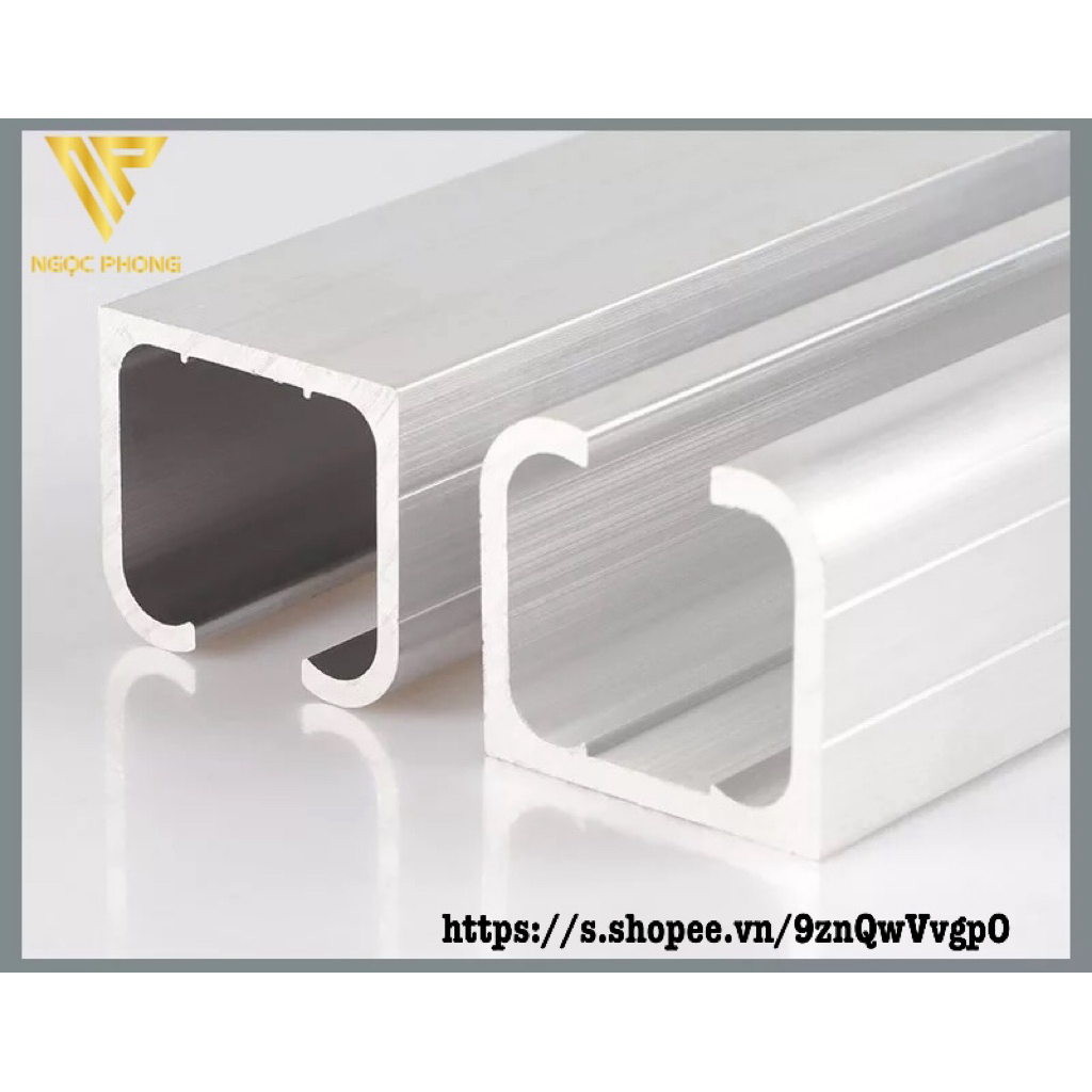 Thanh ray treo cửa lùa cửa nhôm / gỗ / nhựa loại dày