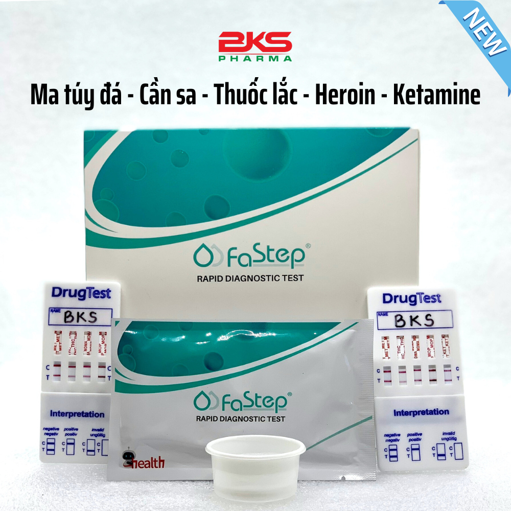 Que test nhanh Ma tuý tổng hợp 4 chân và 5 chân Fastep [Che tên sản phẩm]