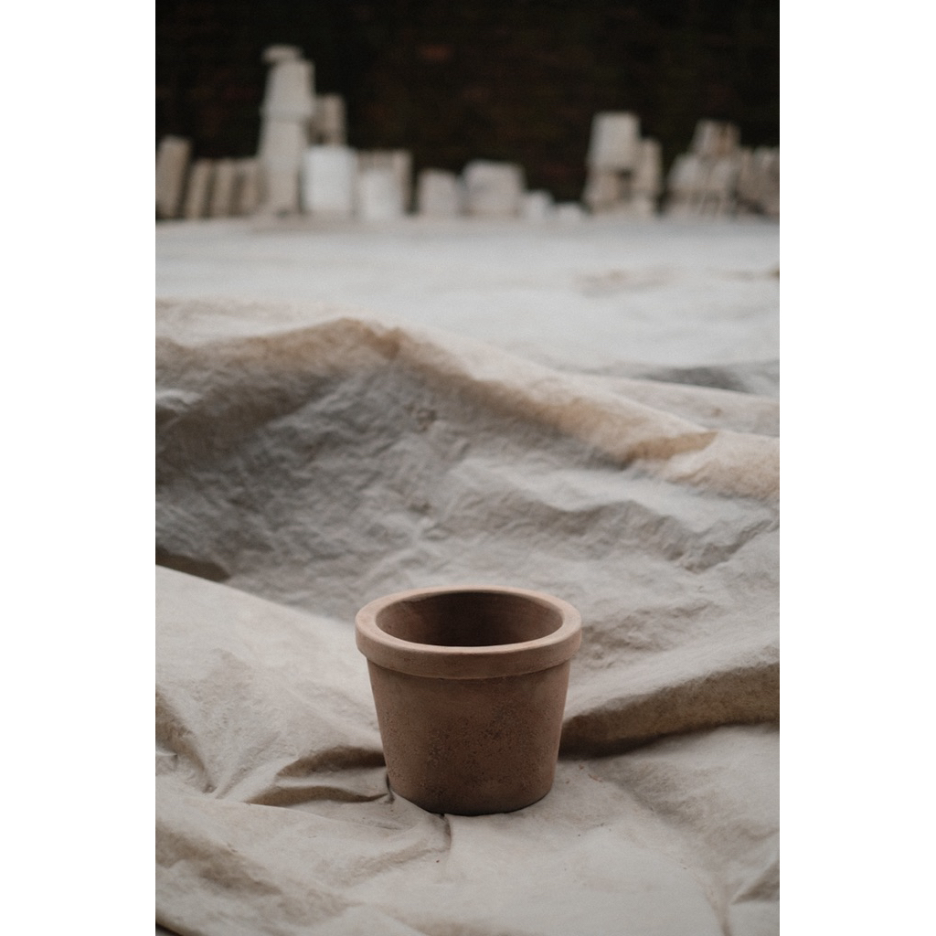 POTZY Chậu VÓT TRƠN 21x21,29x29 đất nung – Chậu gốm decor rustic vintage
