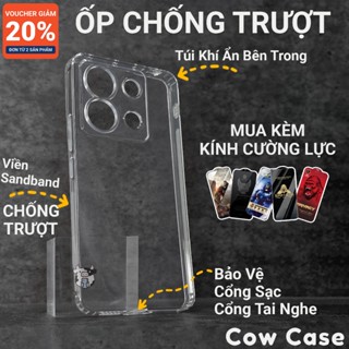  Ốp lưng Redmi Note 13 Pro Note 13 4G 5G Plus Cow case chống trơn trượt | Ốp điện thoại Xiaomi dẻo bảo vệ camera đt 