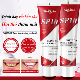  SP-10 Kem đánh răng trắng răng kem đánh răng probiotic thơm miệng cải thiện răng kem đánh răng vàng 