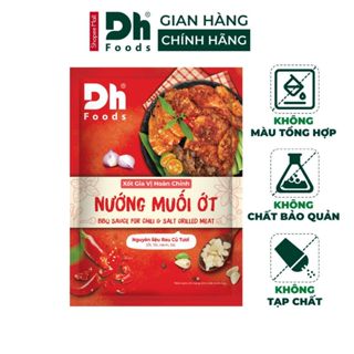 Xốt gia vị hoàn chỉnh nướng muối ớt Dh Foods dùng ướp nướng thịt, sườn, gà, cá, hải sản, rau củ 80g