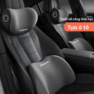  Bộ gối tựa đầu & tựa lưng ô tô PNC Chebote thiết kế công thái học giảm đau cổ vai gáy thắt lưng trên ô tô ghế văn phòng 