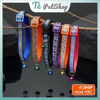 VÒNG CỔ PHÁT QUANG Ban Đêm, Chống Lạc Có Chuông Kêu Cho Mèo & Chó Nhỏ, bàn 1cm [Giao màu ngẫu nhiên]