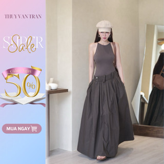 Váy liền dài cổ yếm THUYVANTRAN