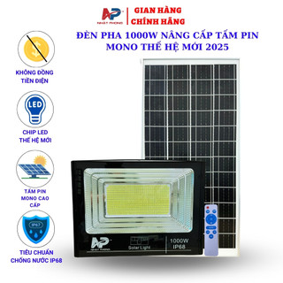  Đèn Pha Năng Lượng Mặt Trời Nhật Phong Solar công suất 500W Vỏ Nhôm Nguyên Khối Chống Nước IP68 Bảo Hánh 2 Năm 