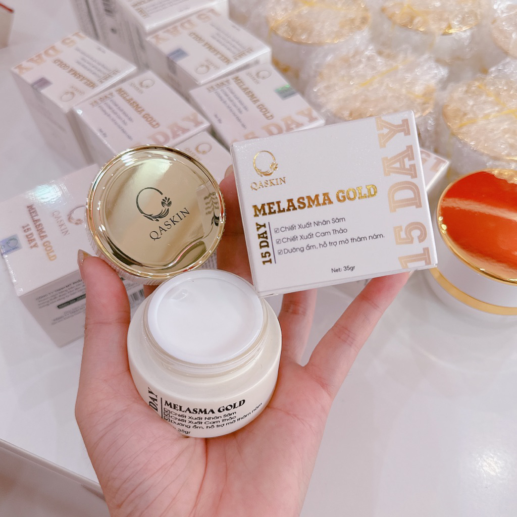 Kem Nám Melasma Gold 15Day Mộc Anh , Qaskin (35g)