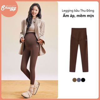 Quần legging bầu vận động thu đông ấm áp, mềm mịn, đàn hồi Snugg - SNU2281