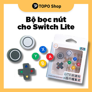  Bộ bọc nút silicon mềm cho Nintendo Switch Lite có miếng dán 
