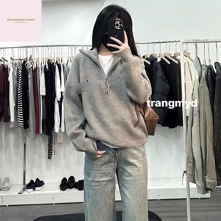 Áo Len Sweater Cổ Lọ Dệt Kim Vải Mềm Mịn From Rộng Tay Dài Phối Ngựa Thêu Nổi Hot 2025 Hàng Qccc Siêu Xinh Nanganhchuyen