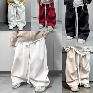 BABYBUY VIP -Q2512( FOM TO )Quần nỉ bo được gấu , không  lót bông ống rộng thụng cho bé.