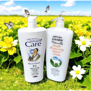 Com bo 2 chai Sữa tắm trắng cao cấp Dê White Care 1200ml - Dưỡng ẩm và ngăn ngừa lão hóa