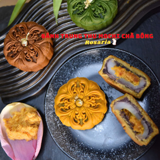  Bánh trung thu MOCHI Chà Bông cao cấp ROSARIA ít ngọt không phẩm màu quà tặng tết trung thu 