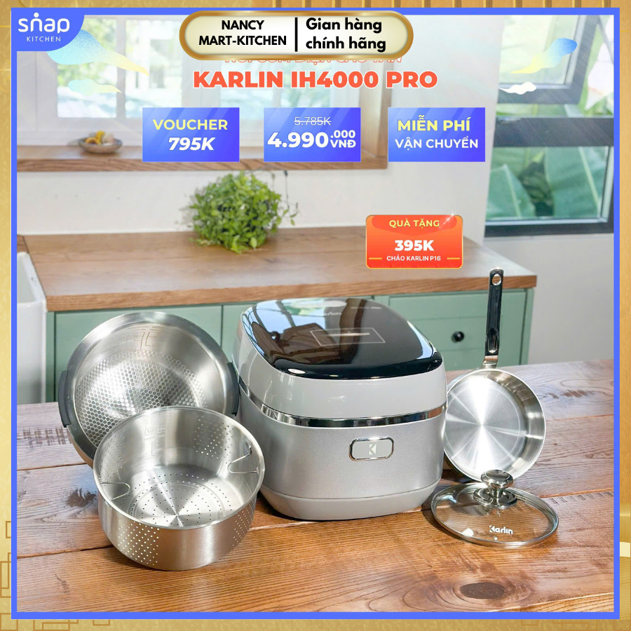 NỒI CƠM ĐIỆN CAO TẦN KARLIN IH4000 PRO