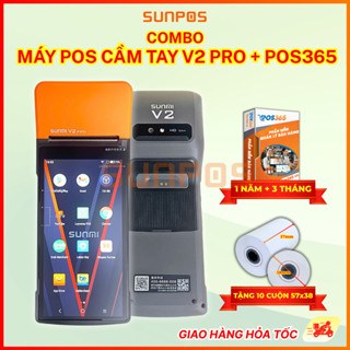   COMBO  MÁY POS CẦM TAY V2 PRO 2GB VÀ 15 THÁNG SỬ DỤNG PHẦN MỀM POS365 