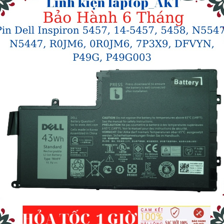 Pin Dell Latitude 3450 3550 14 3450 15 3550 P39 Inspiron 5442 5447 5448 5457 14-5457 5458 N5547 N544