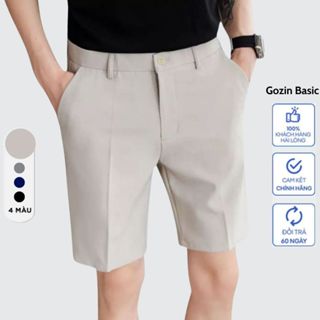 Quần tây âu short nam GOZIN BASIC ngắn thời trang cao cấp form đẹp -QS03