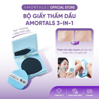  Giấy Thấm Dầu Dạng Bông Mút Amortals Thấm Hút Dầu Thừa Nhanh Chóng Không Lo Trôi Nền Thiết Kế Tinh Tế Dễ Thao Tác 