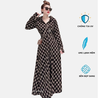  Áo chống nắng toàn thân nữ dài phủ chân UMI LẠNH chất đẹp mát 1 lớp nặng 900g họa tiết sang xịn chống tia UV  nhiều mẫu  