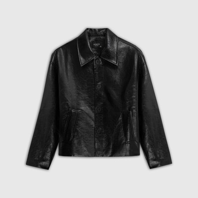 Áo khoác ROWAY da PU cao cấp, dày dặn | Jacket da bóng