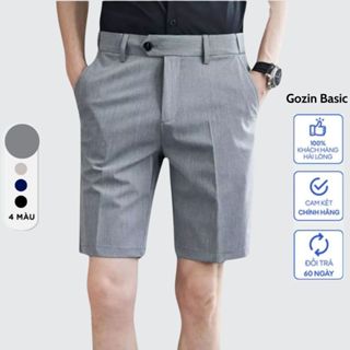 Quần tây âu short nam ngắn thời trang cao cấp form đẹp GOZIN BASIC