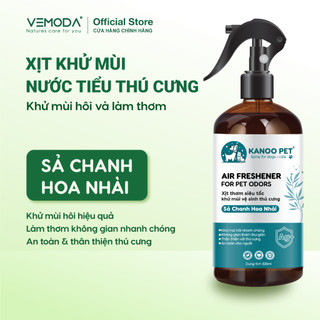  Xịt khử mùi nước tiểu chuồng trại và vật dụng chó mèo Sả Chanh Hoa Nhài Kanoo Pet 500ml 
