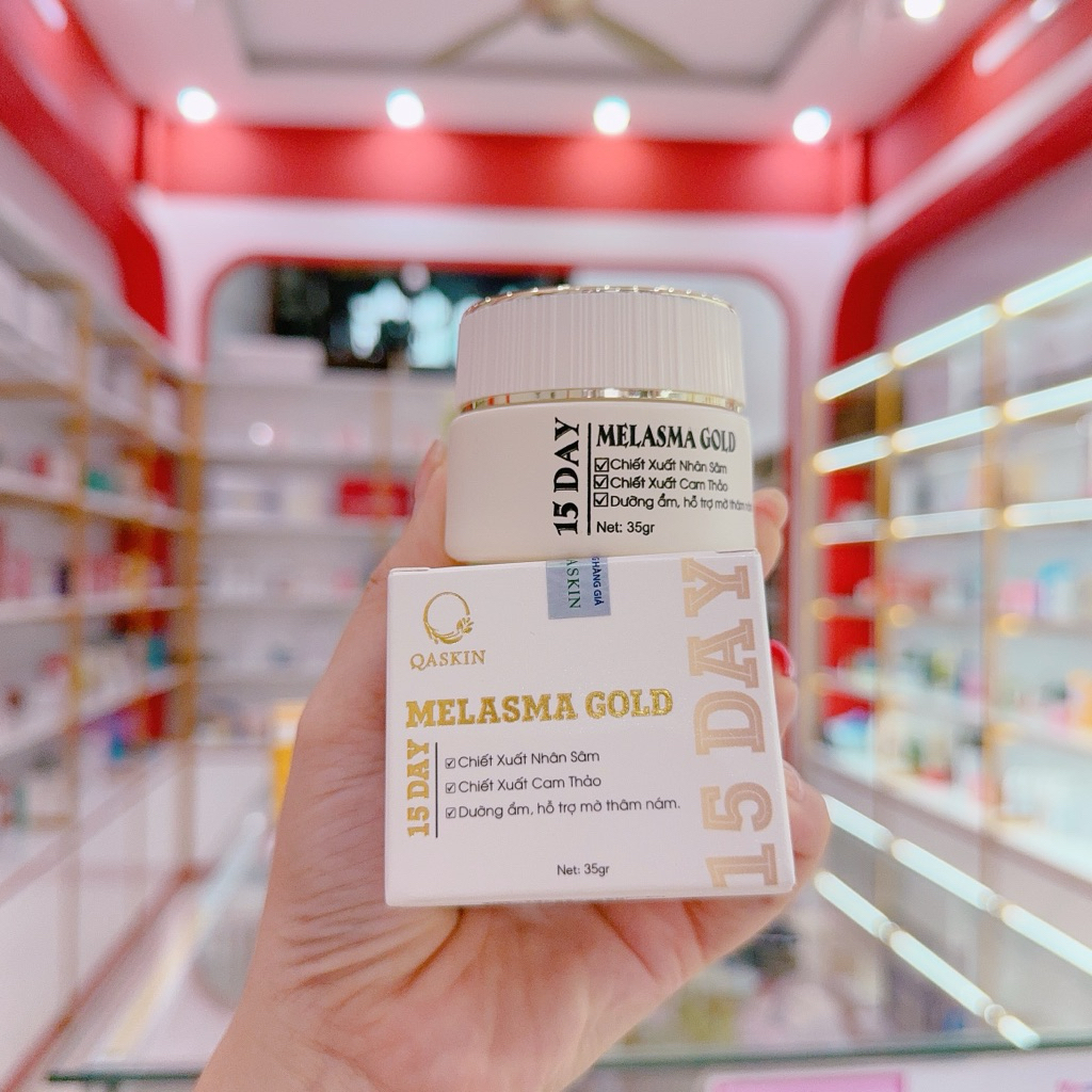 Kem Đêm Melasma Gold 15Day Mộc Anh , Qaskin ( 35g )