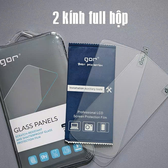 bộ 2 kính cường lực GOR iphone 17 PRO MAX/16 pro max 15 pro max/14 pro max/XS MAX/11 PRO/11 PRO MAX/
