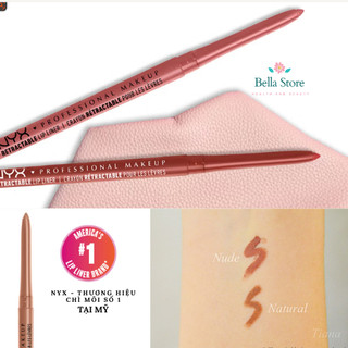  Chì môi màu nude dạng vặn Nyx Retractable Lip Liner 