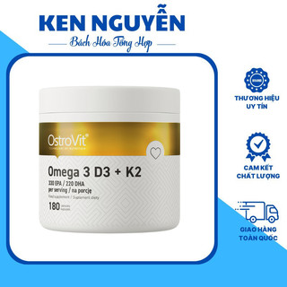  Viên dầu Cá OstroVit Omega 3 D3 + K2 – Hỗ trợ tim mạch xương khớp & miễn dịch toàn diện 