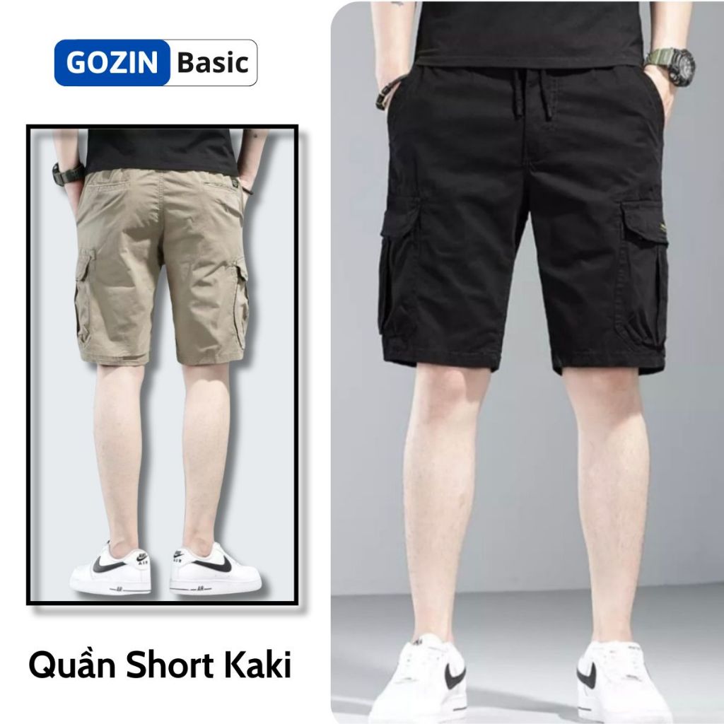 Quần short kaki nam GOZIN BASIC màu trẻ trung dáng basic -SK02