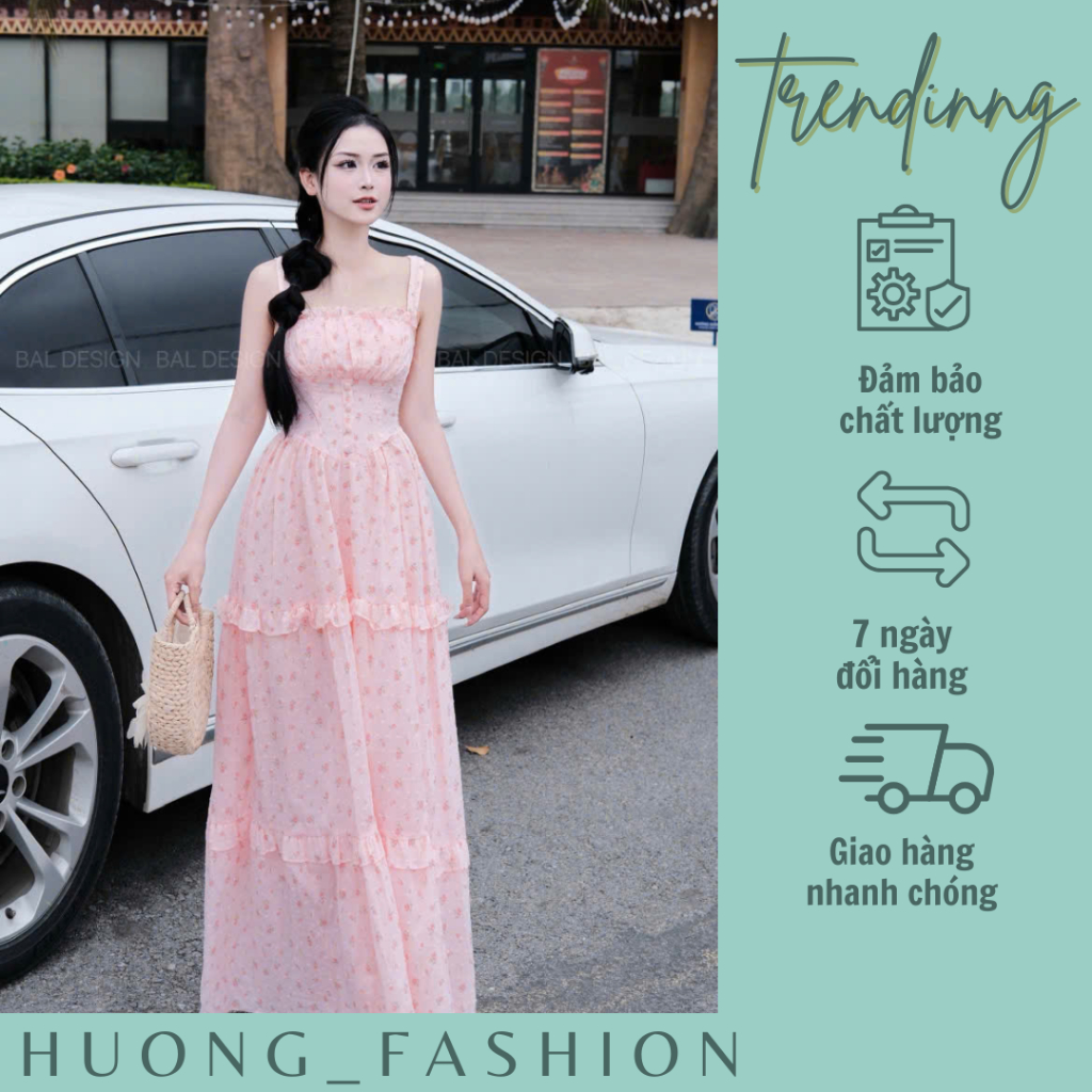 Maxi cúc bọc xinh iu Hương fashion