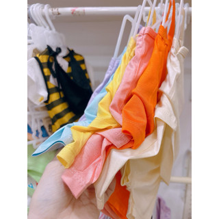 (Trứng 4-15kg) Bộ hai dây thun lạnh bé gái
