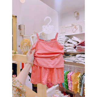 (Trứng 4-15kg) Bộ hai dây thun lạnh bé gái