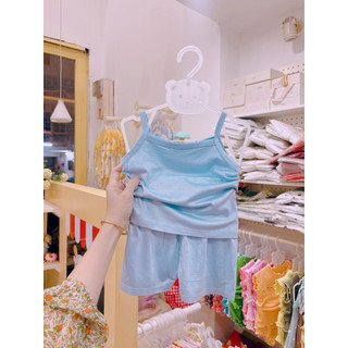(Trứng 4-15kg) Bộ hai dây thun lạnh bé gái