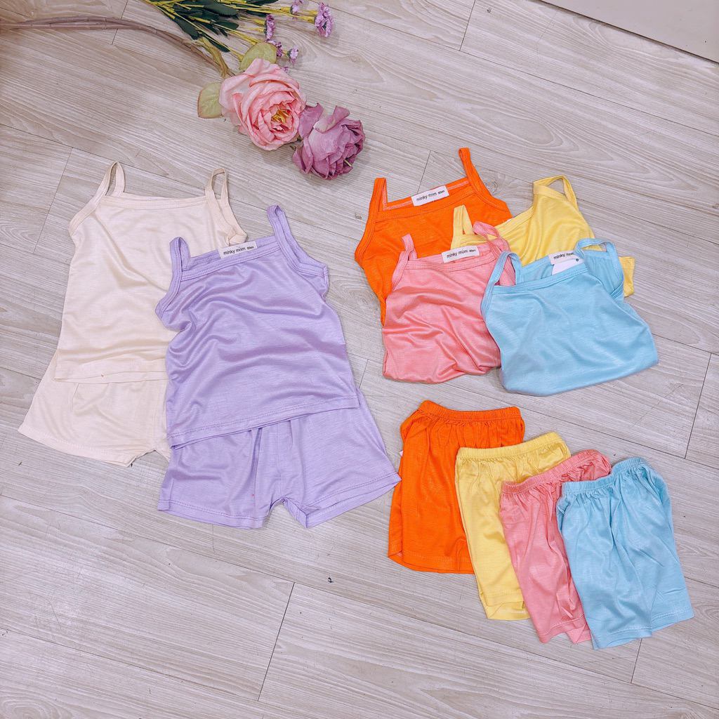 (Trứng 4-15kg) Bộ hai dây thun lạnh bé gái