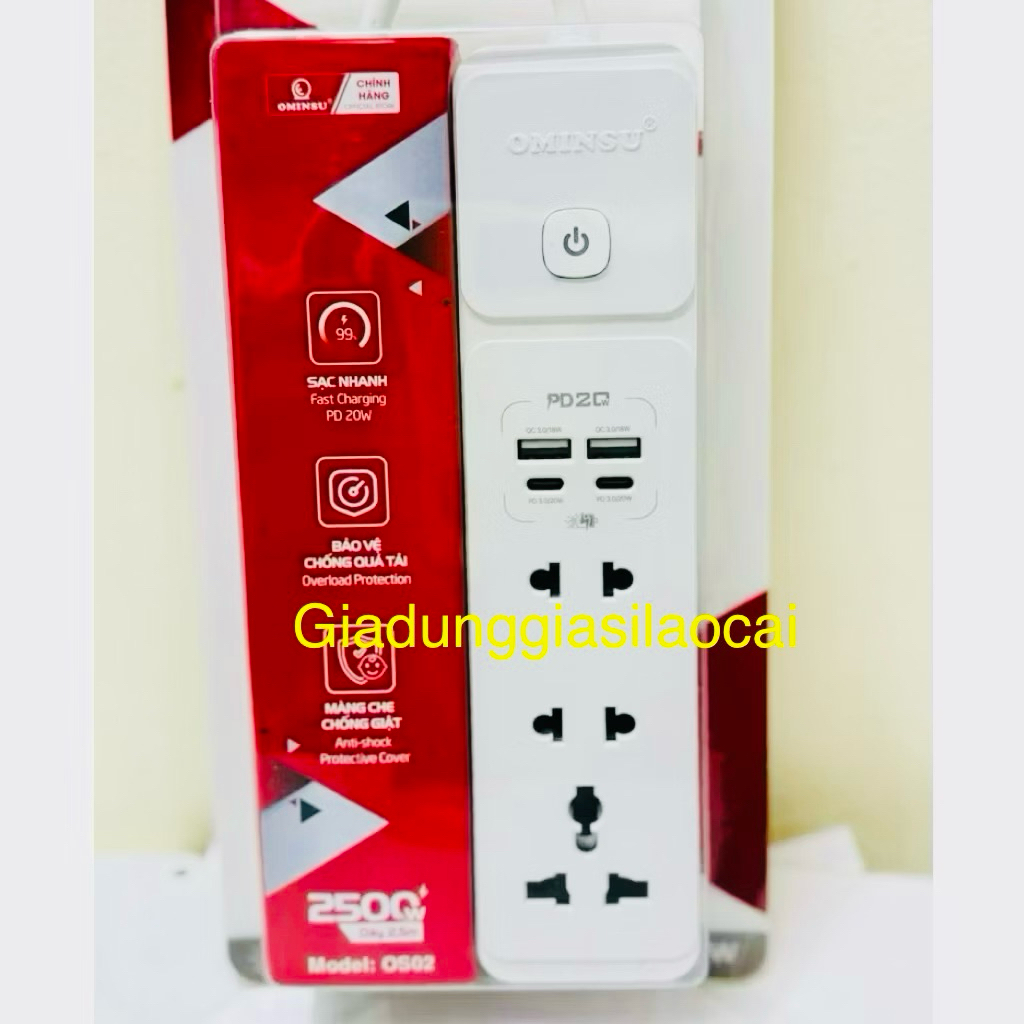 Ổ cắm điện thông minh hãng ominsu rất sịn