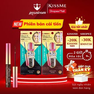 Chuốt Mi Mascara Kissme Phiên Bản Mới Đầu Cọ Mảnh Micro Mascara Advanced Film chống nước chải tơi và dài mi 4.5g